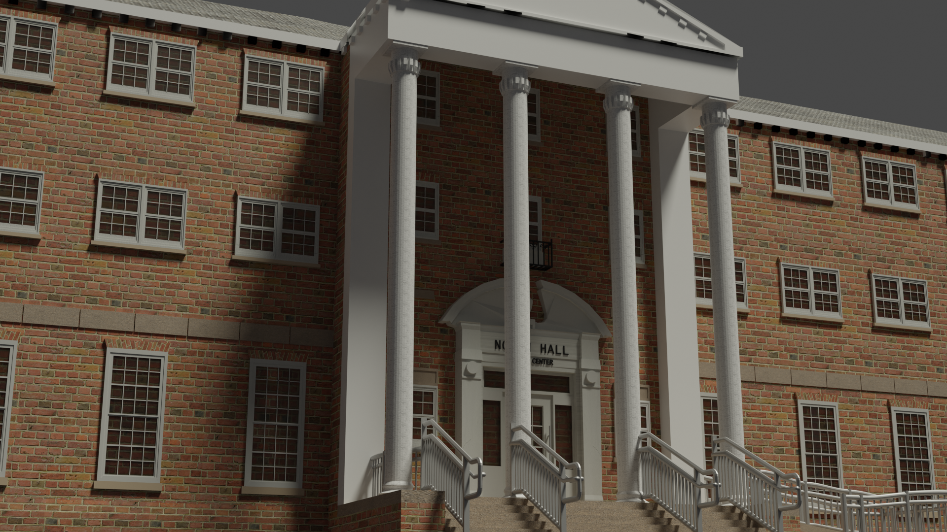 SRU North Hall 3D Model